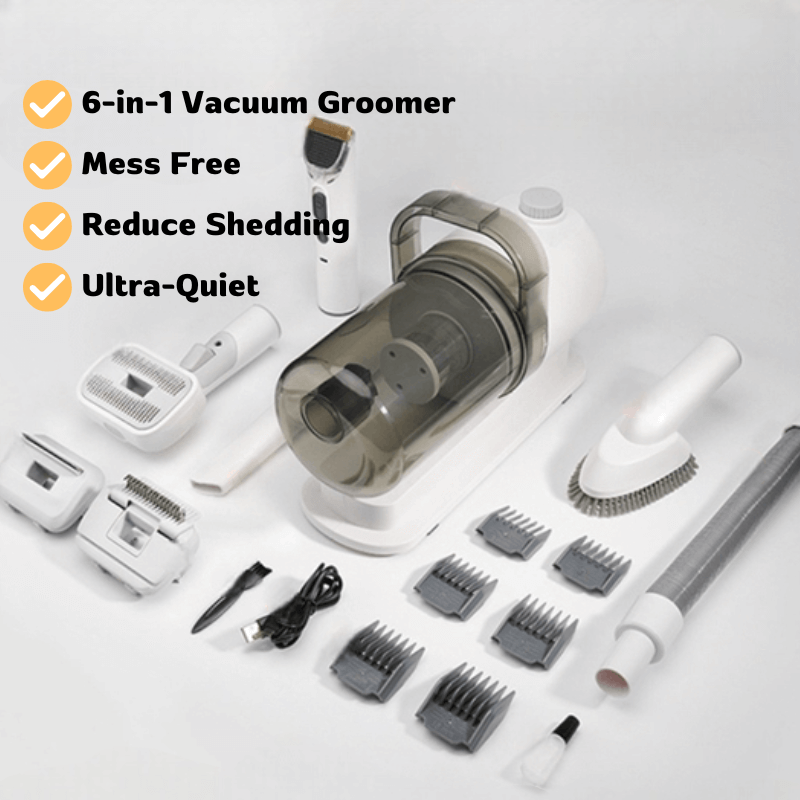 PawfectPawz™ 6 in 1 Vacuum Groomer